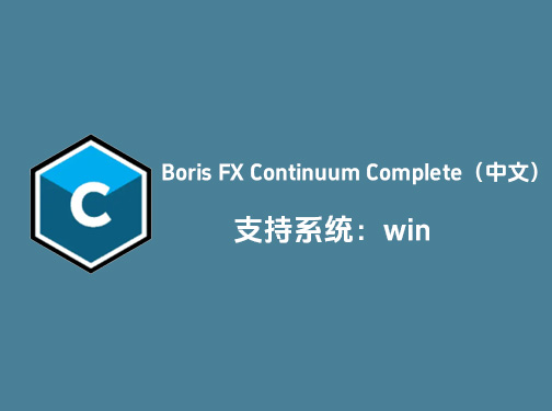 PR/Ae视觉插件Boris FX Continuum Complete2025名称汉化激活版「L30」