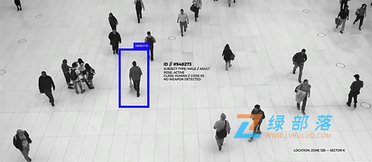 AE模板-仿人工智能识别效果的画面标注动画动态框选并展示关键信息