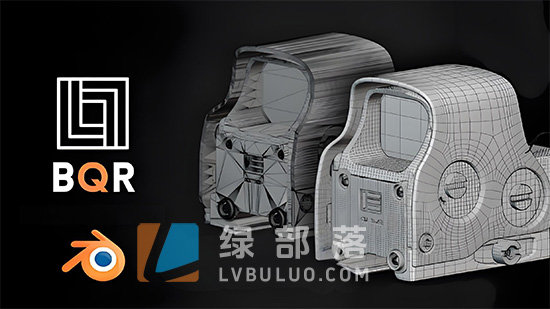 Blender插件-布尔建模生成完美四边面拓扑结构 BQR Boolean Quad Ready V1.6