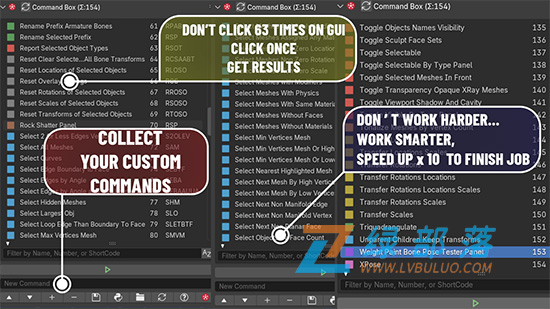 Blender插件-高效快捷功能命令工具箱 Command Box v2025.08.19