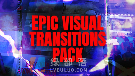 PR脚本-电影级胶片故障纸张撕裂拼贴视觉转场特效包