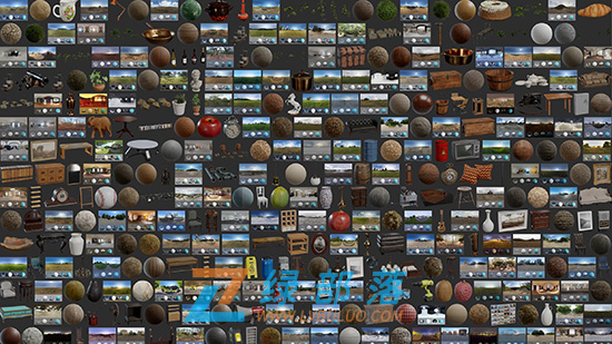 Blender插件-1000种HDRI品质模型素材预设库 Poly Haven Asset Browser V1.1.11