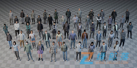 Blender插件-快速生成动态人群与群体行为模拟 Procedural Crowds v2.2.0