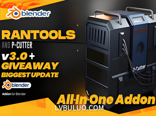 Blender插件-硬表面建模与渲染一站式工具套装 Rantools And P-Cutter All-In-One Addon V3.3.10