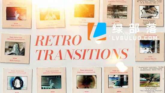 PR脚本-复古风格损坏光效纸张撕裂折叠视频转场特效包 RETRO TRANSITIONS