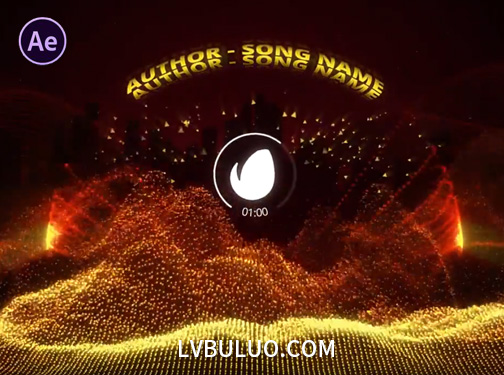 AE模板-科幻风音频可视化科幻感声波频谱动态视觉动画 SCI-FI AUDIO VISUALIZER