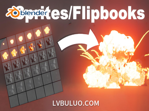 Blender预设-几何节点实时二维精灵粒子特效资产 Sprite Particles For Realtime Vfx With Geonodes v2.0