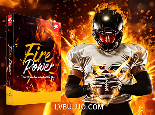 4K视频素材-102个真实火焰燃烧喷火等特效动画