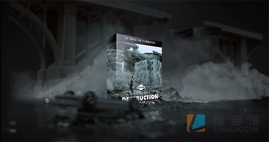 4K视频素材-123个汽车翻滚楼房建筑倒塌公共设施破碎等特效