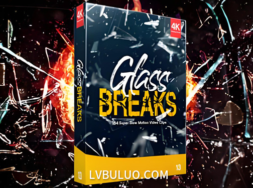 4K视频素材-184个高清玻璃撞击炸裂破碎特效视频动画