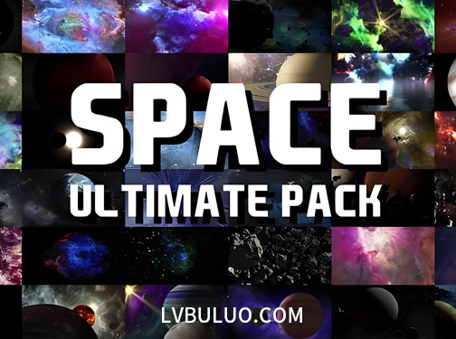 视频素材-36个浩瀚星云宇宙太空行星陨石银河星球动画素材