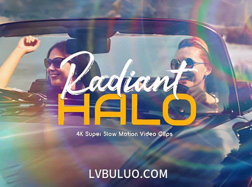 4K视频素材-54个镜头圆形光环光晕彩色照耀素材 Radiant Halo