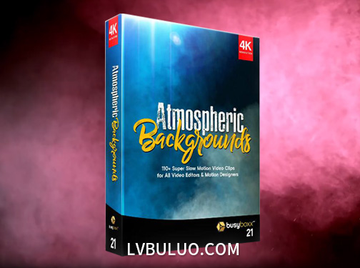 4K视频素材-114彩色烟雾气体粉尘飘散特效动画 Atmospheric Backgrounds