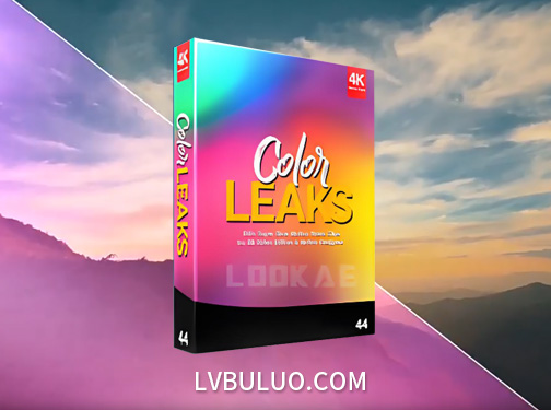 4K视频素材-103个彩色镜头炫光光晕叠加合成动画 Color Leaks