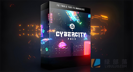 4K视频素材-251个赛博朋克未来科技发光图形元素特效素材 Cybercity