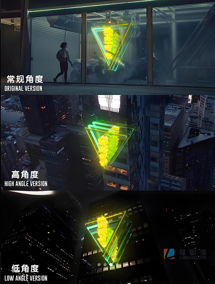 4K视频素材-251个赛博朋克未来科技发光图形元素特效素材 Cybercity