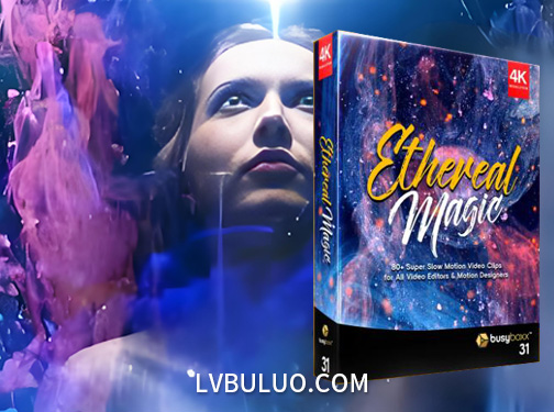 4K视频素材-85个抽象飘逸烟雾空灵流体运动特效动画 Ethereal Magic