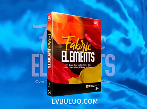 4K视频素材-103个丝绸布料风吹飞舞飘扬背景转场动画 Fabric Elements