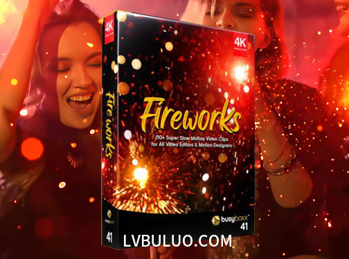 4K视频素材-115个火星粒子飞溅烟花绽放效果特效动画 Fireworks