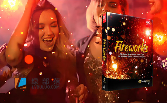 4K视频素材-115个火星粒子飞溅烟花绽放效果特效动画 Fireworks