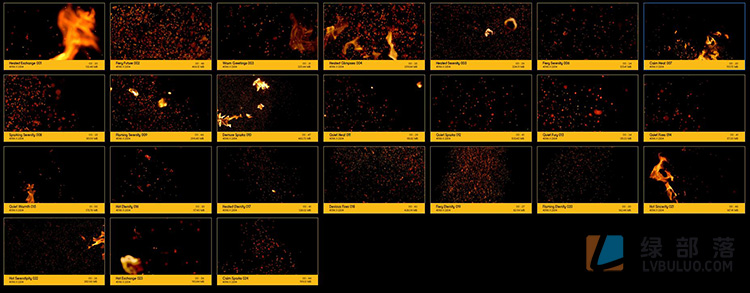 4K视频素材-88个真实火焰燃烧火星粒子飞屑灰烬特效素材 Floating Embers