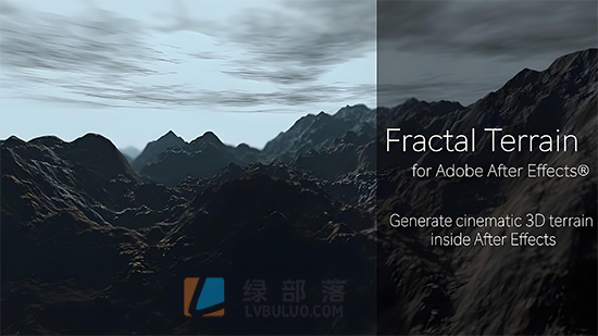 AE插件-三维分形地形山脉丘陵生成器 Fractal Terrain v1.0.1 Win