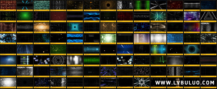 4K视频素材-106个科技感网格粒子线条特效叠加动画 Grid Overlay FX