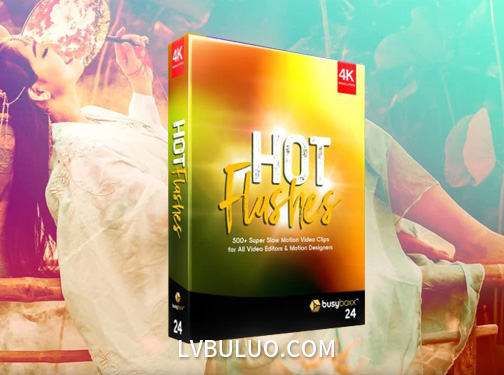 4K视频素材-500个梦幻彩色光效温暖热烈闪烁视频特效转场动画 Hot Flashes