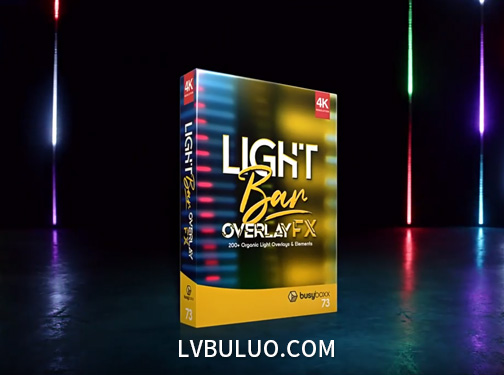 4K视频素材-211个动感活力霓虹灯快速划过闪烁特效动画 Light Bar Overlay FX