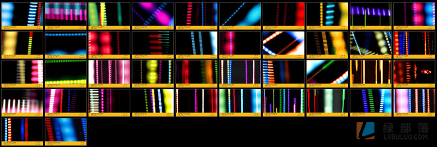 4K视频素材-211个动感活力霓虹灯快速划过闪烁特效动画 Light Bar Overlay FX