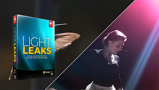 4K视频素材-50个唯美漂亮光效镜头漏光光晕叠加合成效果动画 Light Leaks