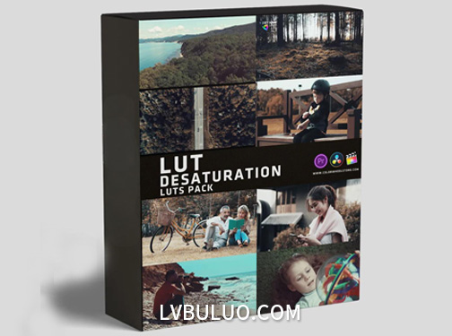 9款电影感画质低饱和度风格LUT包 Lut Destaturation Style Pack