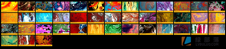 4K视频素材-134个微观流体特写油漆流动特效动画 Oil Paint