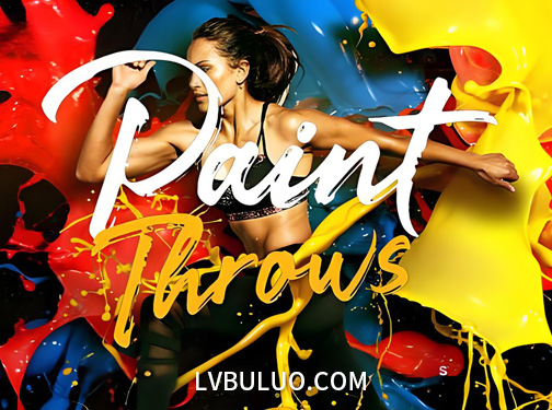 4K视频素材-132个彩色油漆喷洒飞溅泼油漆动画 Paint Throws