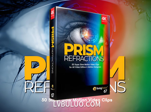 4K视频素材-50个梦幻棱镜折射彩色朦胧光效叠加效果动画 Prism Refractions