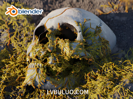 Blender预设-程序化真菌生长模拟资产 Procedural Fungus Growth v1.0