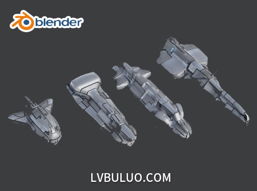 Blender插件-随机星舰模型生成工具 Random Starship v2.1.0