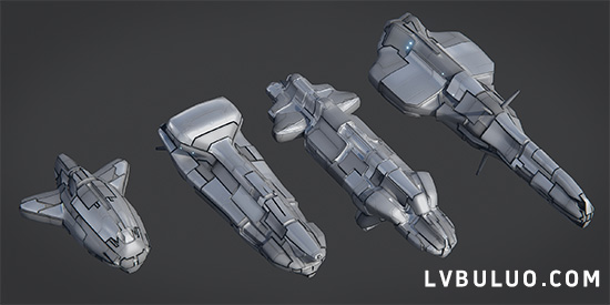 Blender插件-随机星舰模型生成工具 Random Starship v2.1.0