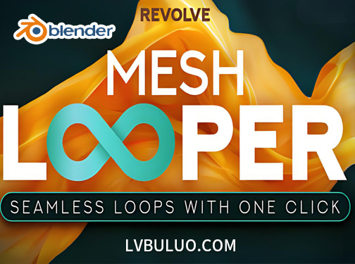 Blender插件-柔体布料模拟无限循环动画 Revolve Mesh Looper