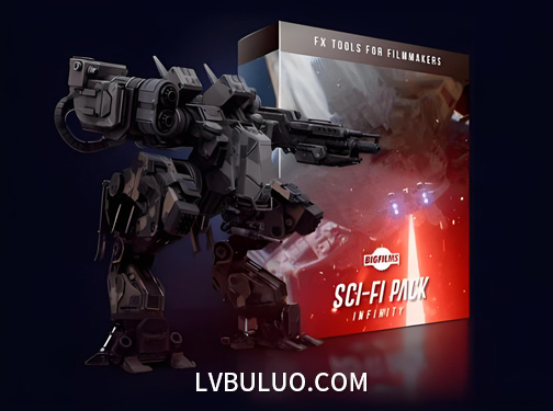 4K视频素材-624种科幻宇宙飞船机甲机器人无人机 SCI-FI Infinity Pack