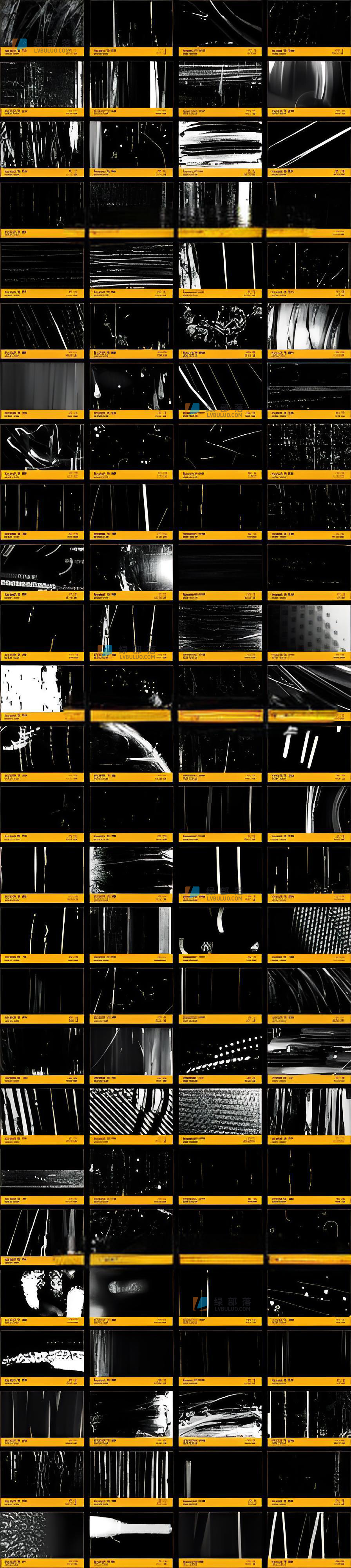 4K视频素材-104种污渍划痕损坏刮伤等叠加特效动画 Scratch FX