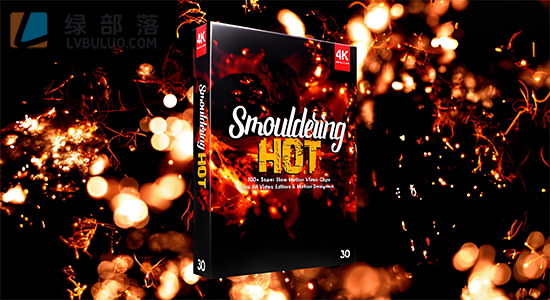 4K视频素材-100个真实燃烧火星焖烧火焰特效动画 Smouldering Hot