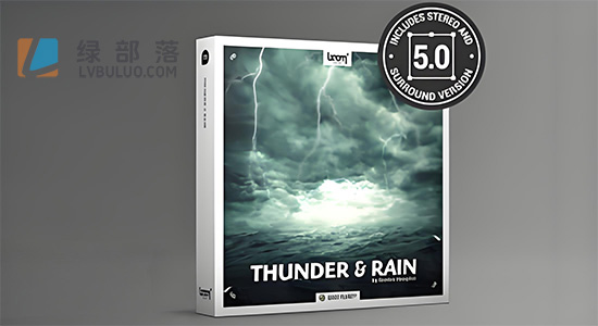 音效素材-66组打雷下雨暴风雨乌云密布天气相关无损音效 Thunder & Rain