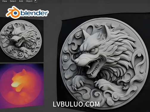 Blender插件-深度图转3D模型工具 zForm V2.4.3