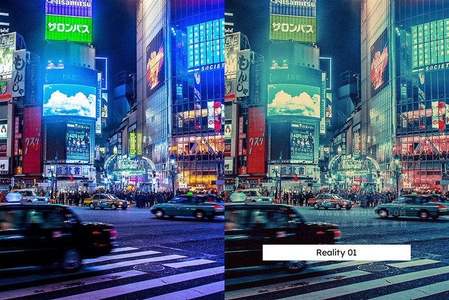 20个复古城市霓虹灯赛博氛围色彩图片视频调色预设 20 Cyber Retro Lightroom Presets