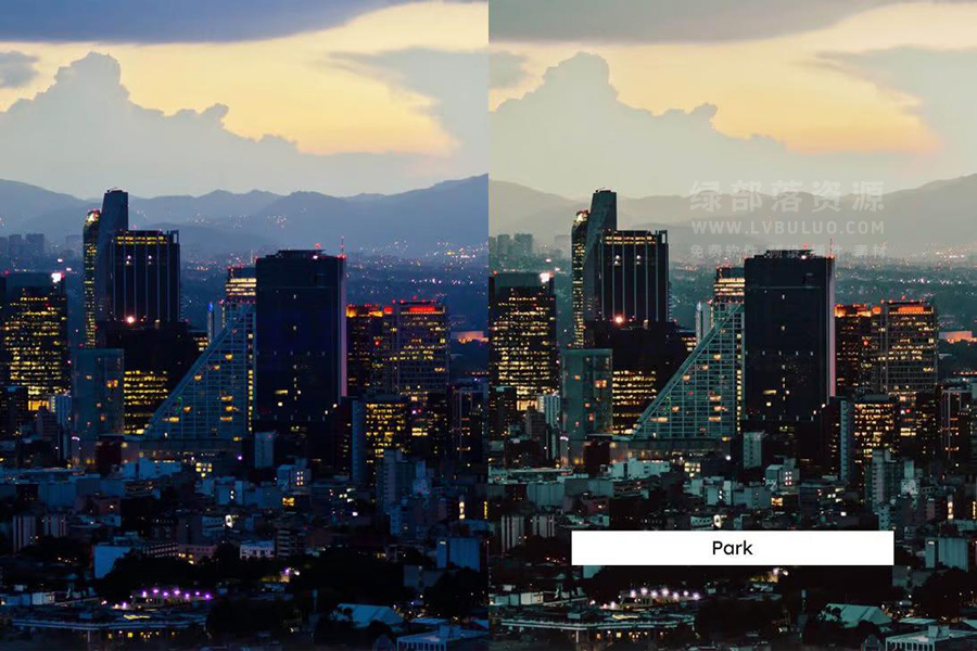 20个青橙翠绿色调城市夜景灯光街道图片视频调色预设 20 Emerald Lightroom Presets & LUTs