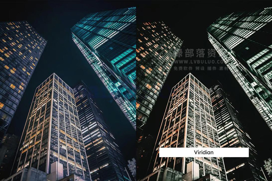 20个青橙翠绿色调城市夜景灯光街道图片视频调色预设 20 Emerald Lightroom Presets & LUTs