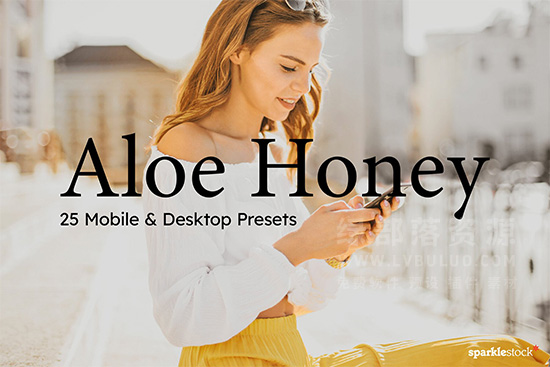 25个复古人像蜂蜜色调视频图片调色LR预设 25 Aloe Honey Lightroom Presets LUTs