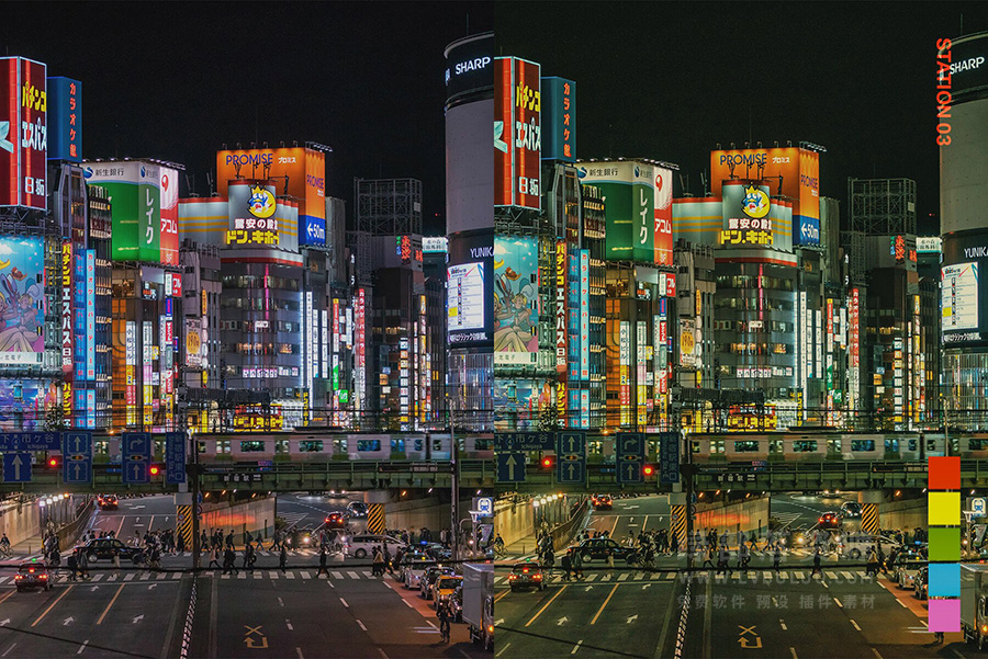 25个子弹列车风格色彩赛博夜色调色预设 25 Bullet Film Lightroom Presets LUT