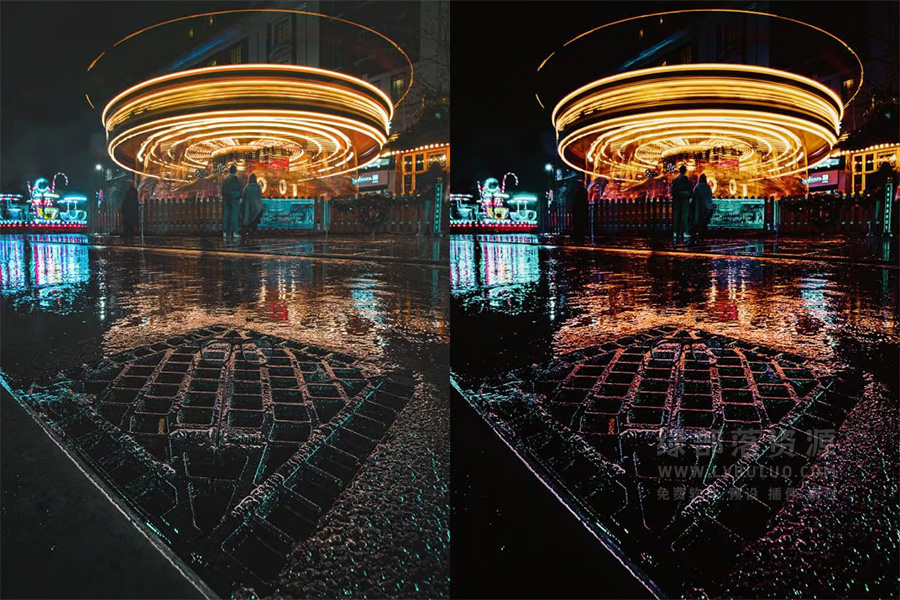 25个科幻赛博朋克时尚都市霓虹灯建筑图片视频调色预设 25 Cyberpunk SciFi Lightroom Presets